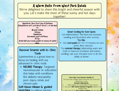 Smart Summer Tips From your PT team!